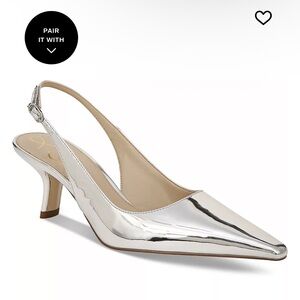 Gently Worn - ‘Bianka’ Slingback - Silver Metallic